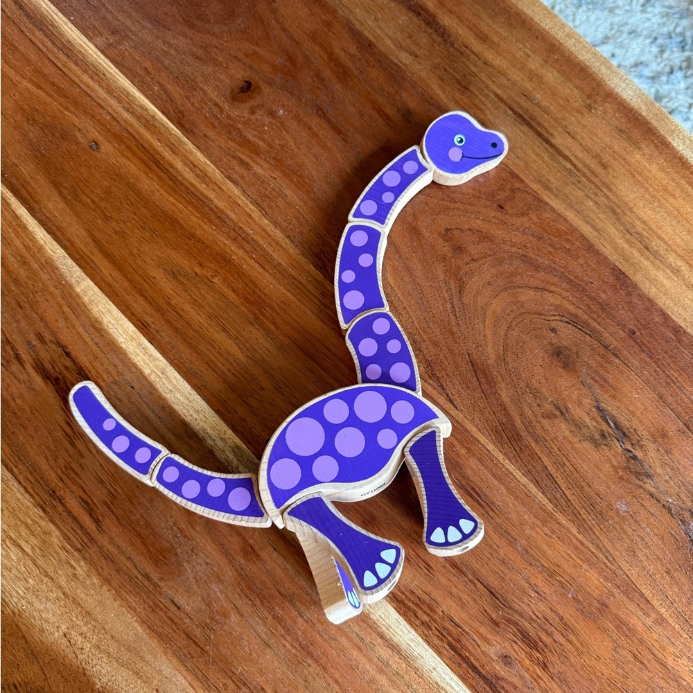 Bendable Wooden Dinosaur